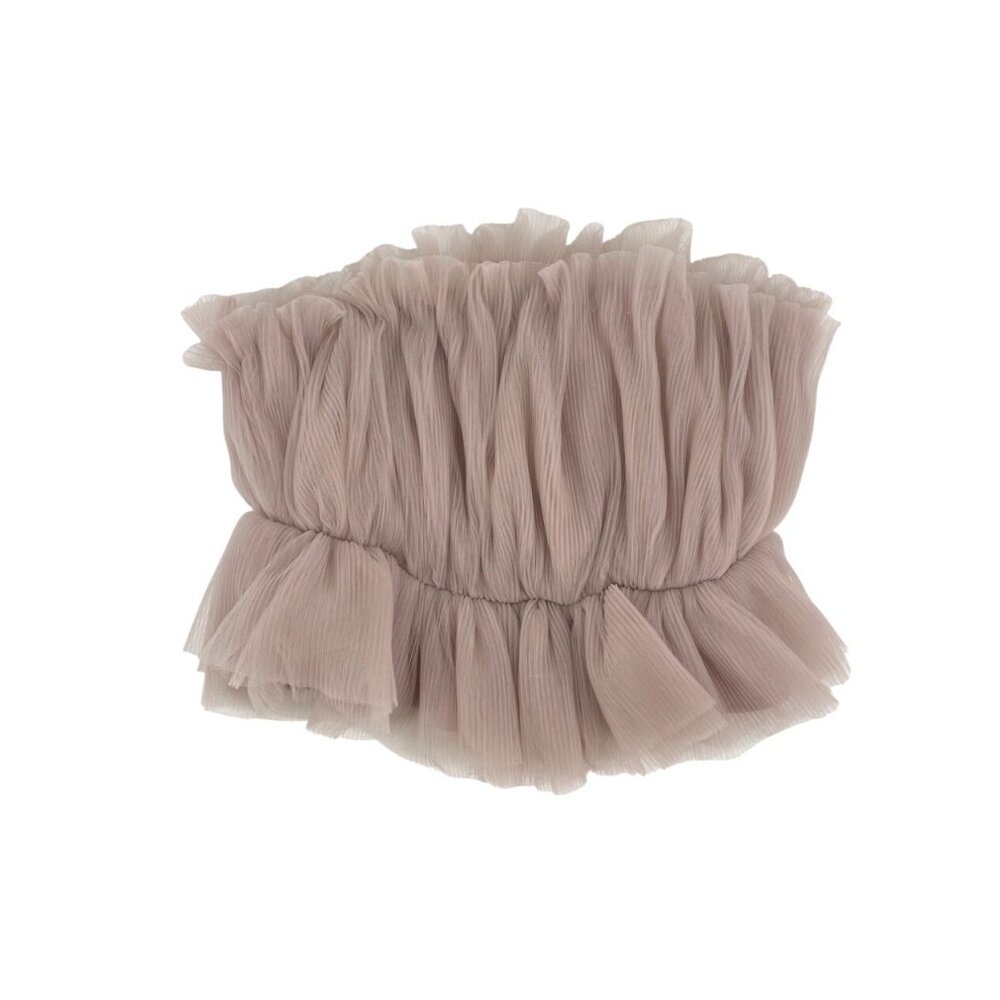 NWT Endless Rose Womens Strapless Tulle Peplum Top M Lightweight Fairy Feminine - Picture 2 of 8